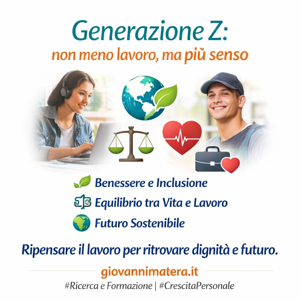 LA GENERAZIONE Z E IL LAVORO: NON SVOGLIATI, MA CONSAPEVOLI.